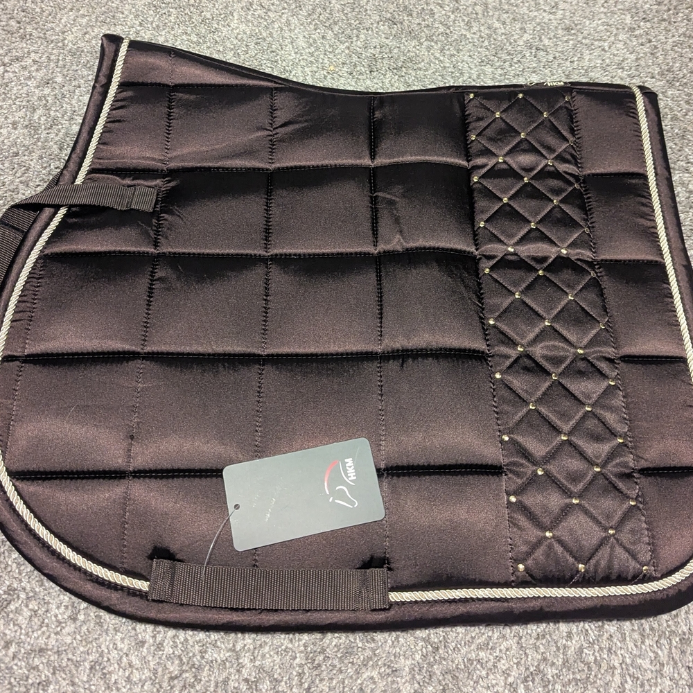 Elegant Black Quilted Pet Saddle Pad